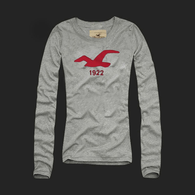 Hollister Mujeres De Cuello Redondo Largo Remera HCO4751